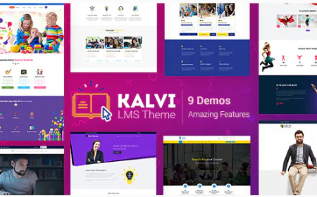 Kalvi LMS Education WordPress Theme free download