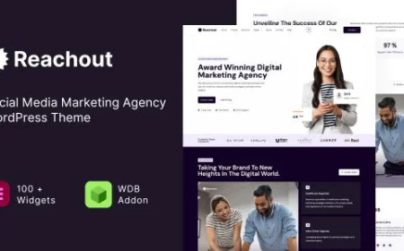 Reachout – Social Media Marketing Agency WordPress Theme free download
