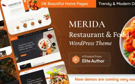 Merida – Restaurant and Food WordPress Theme Free Download