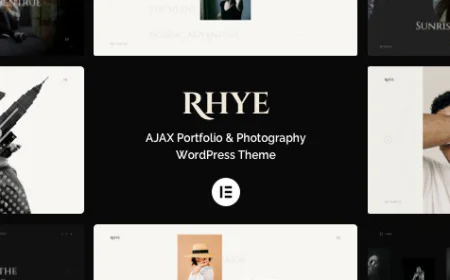 Rhye – AJAX Portfolio WordPress Theme v4.0.2 free download