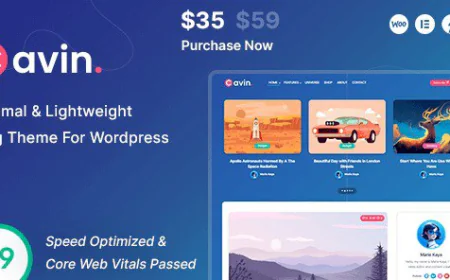 Cavin Minimal and Lightweight WordPress Blog Theme v1.5 free download