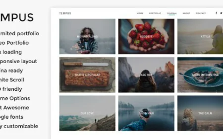 Tempus – Photography WordPress Theme free download