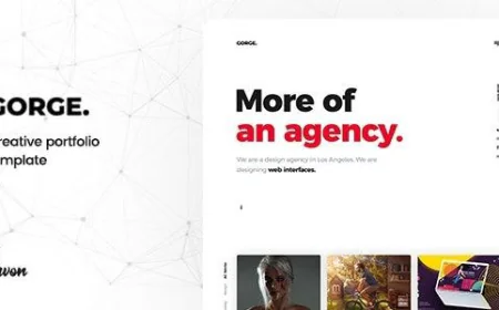 Gorge - Creative Portfolio Template free download