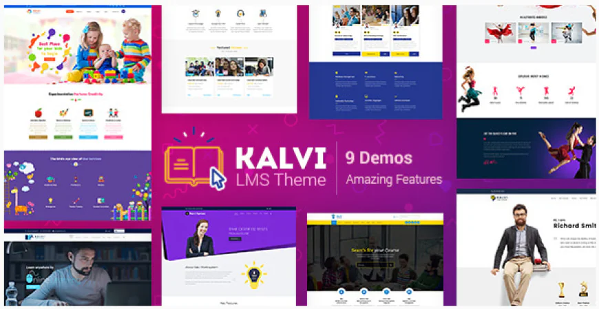 Kalvi LMS Education WordPress Theme free download