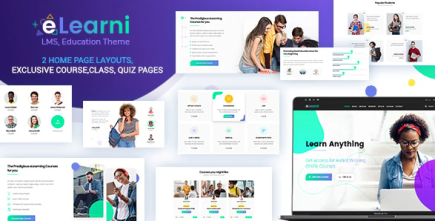 eLearni Online Learning & Education LMS WP Theme free download