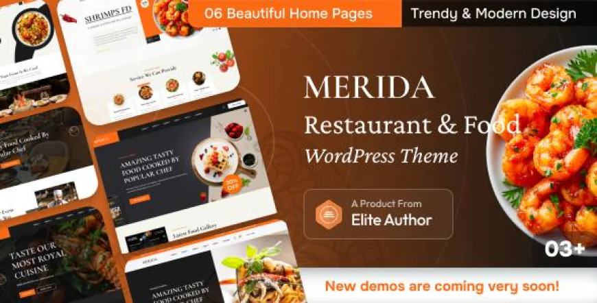 Merida – Restaurant and Food WordPress Theme Free Download