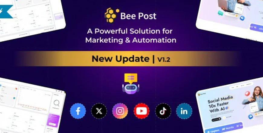 BeePost v1.2 Nulled- AI Social Media Management & Content Creation SaaS with Subscription System