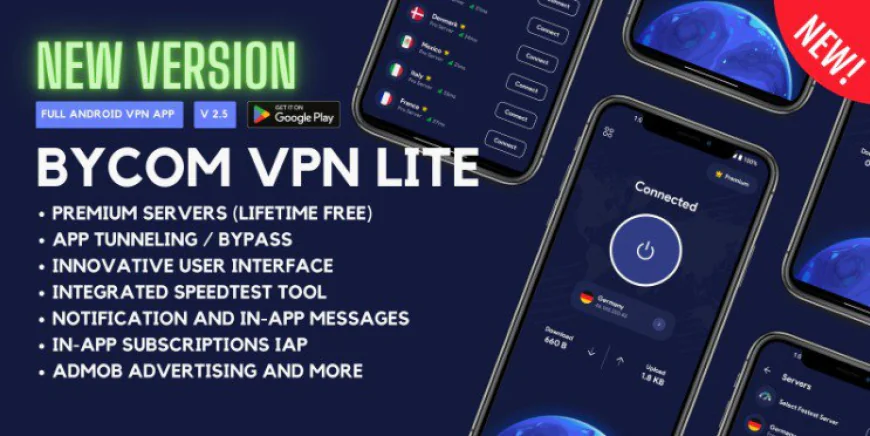 Bycom VPN - Secure and Private Android VPN v2.1 Nulled