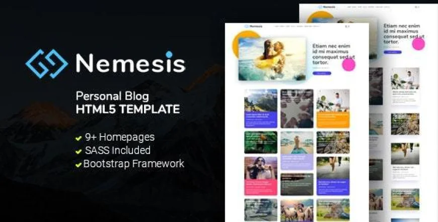 Nemesis Blog HTML5 Template free download