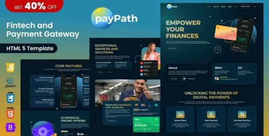 PayPath - Fintech and Online Payment Gateway HTML5 Template