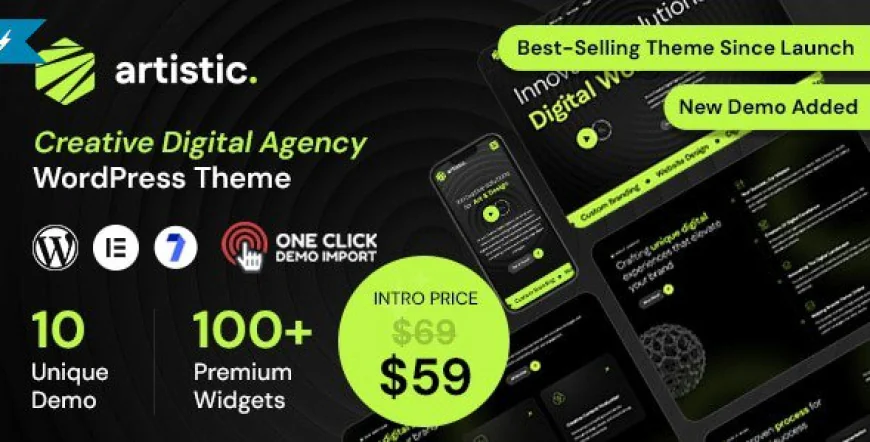 Artistic v1.0.10 - Digital Marketing Agency WordPress Theme free download