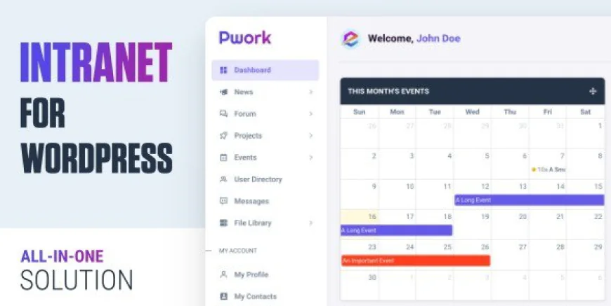 Pwork v1.3.3 - Intranet For WordPress